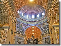 Dome bore 42m, inner height 29m, Michelangelo(1475`1564)