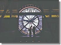 Re-construction of Orsay station. Dome ceiling or big clock remains of station house