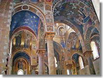 Mosaic were made by Byzantine craftsmen in 12th century.