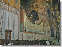 Big organ is set in left nave
