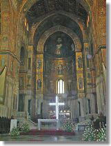 Big Christ picture is painted in dome and covered by roof, then we could not see catchy dome.