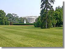 Typical and famous side of the White House on TV